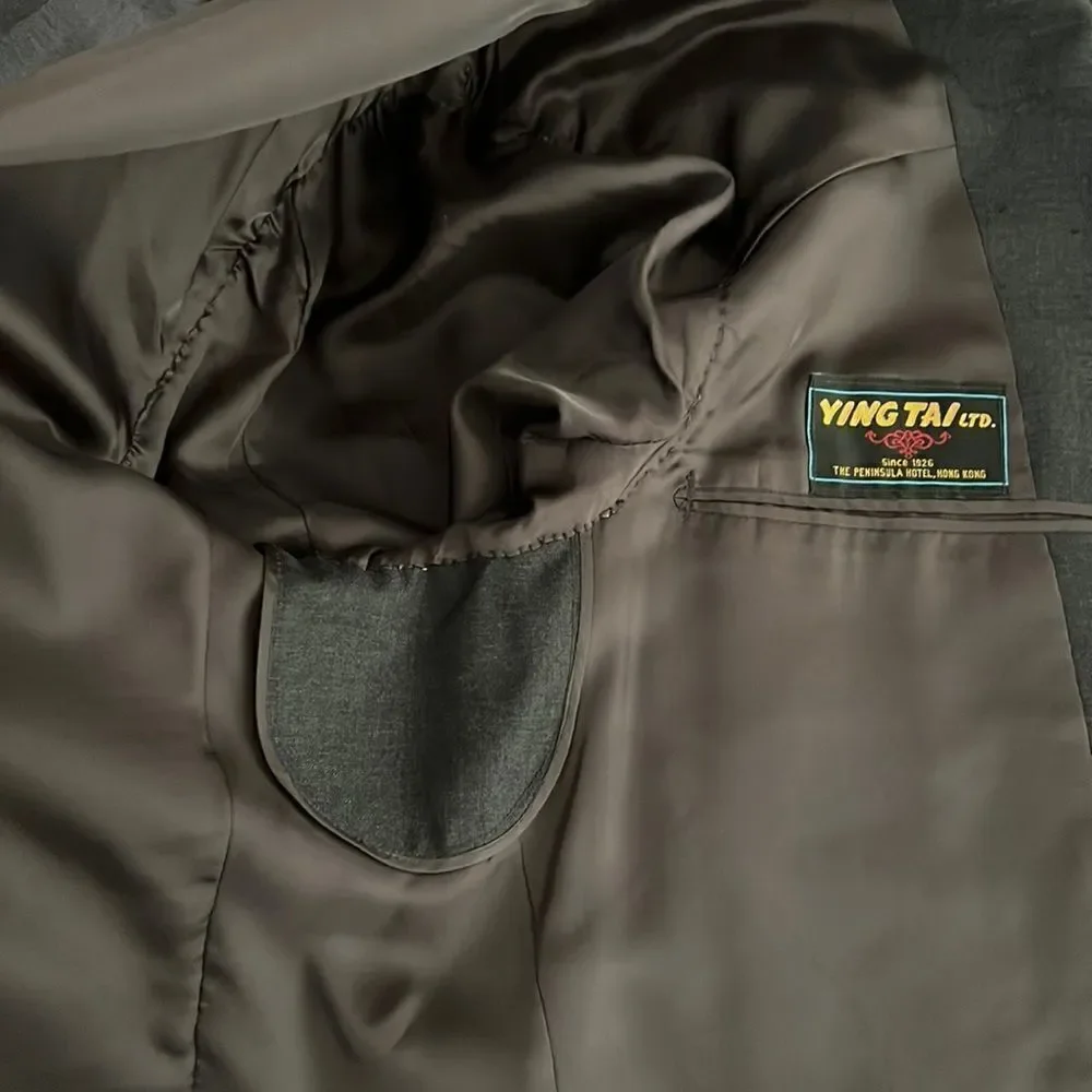 YING & TAI & ERMENEGILDO ZEGNA Wool Suit Jacket Suit Coat